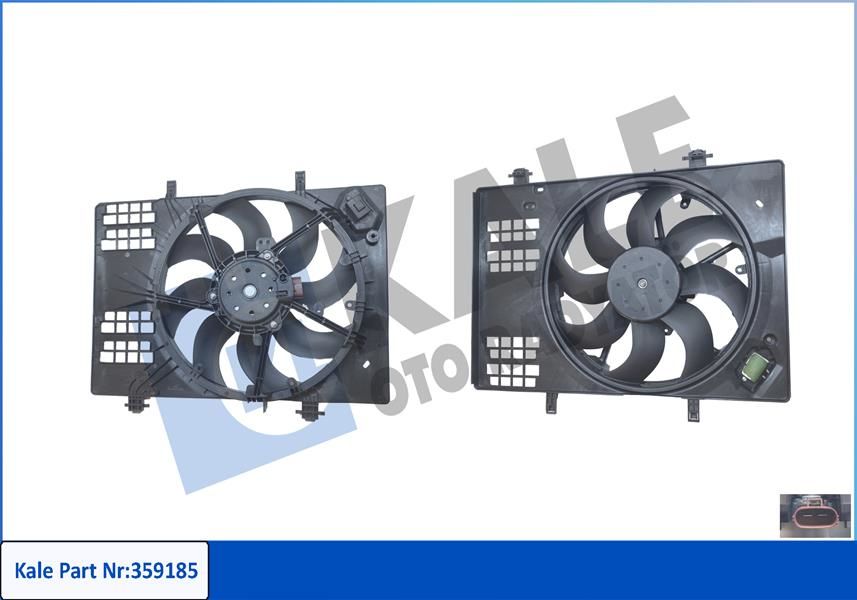 FAN MOTORU DAVLUMBAZLI FORD TRANSIT COURIER B460 18 12V 250W 2900RPM-KALE 359185-JT768C607CB-JT768C607CC-2492705