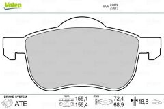 ÖN BALATA VOLVO S60 00-10 S80 98-06 V70 97-07 XC70 00-07 S70 97-00-VALEO 670479-8634921-8623861-31262503-WVA23072