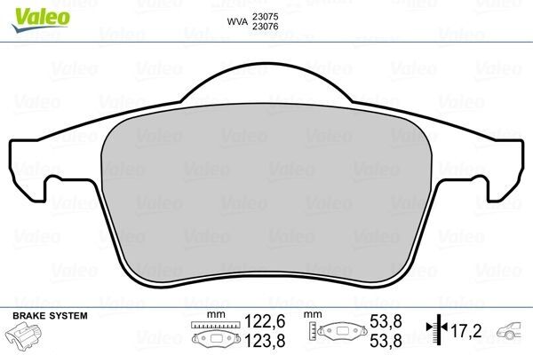 ARKA BALATA VOLVO S60 2000-2010 S80 1998-2006 V70 97-07 XC70 97-07 S70 97-00-VALEO 670480-272399-274334-8634925-WVA23075