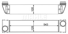 TURBO RADYATORU BMW M57N E60 E63 E64 E65-MAHLE-17517791909