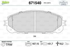 ÖN BALATA JEEP CHEROKEE 14-VALEO-68212327AA-68212327AB-68212327AC