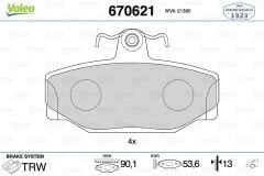 ARKA BALATA VOLVO V70 2.0T 2.3 2.5 XC70 2.4T S70 740 760 780 940 S90 V90-VALEO 670621-271829-272291-271573-270923