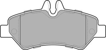 FREN BALATASI ARKA MERCEDES SPRINTER B906 06 . VW CRAFTER 30-35-50 TEK TEKER-VALEO 670728-A0044206920-2E0698451