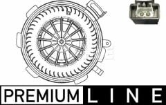 KALORIFER MOTORU MERCEDES SPRINTER B906 . VW CRAFTER 30-35-50 KLIMALI-MAHLE AB89000P-A0008356107-2E0819987A
