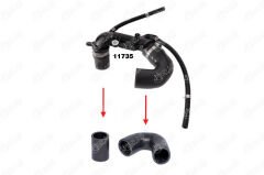 TURBO BORUSU HORTUMU KNG II-III-CLIO II-III-LOGAN 1.5DCI YM 05 K9K 3 KAT POLYESTER KULLANILIMIŞ-IBRAS 11758-8200770644-8200248529-8200248814