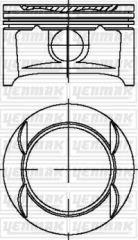 MOTOR PİSTON SEGMAN STD ASTRA-CORSA-MERIVA 01 Z1/ 4XEP Euro4 73.4-YENMAK 31-04214-000-55351102-55351103-55351104