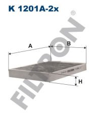 POLEN FILTRESI TAKIMI MERCEDES S-CLASS W221 C216 KARBONLU-FILTRON K1201A-2X-A2218300718