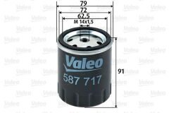 YAKIT FILTRESI MERCEDES OM615 OM616 OM617 W123 S123 C123 W460-VALEO 587717-A0010920401