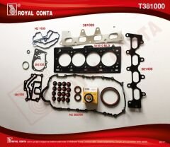 MOTOR TAKIM CONTA KEÇELİ LASTİKLİ CLIO-MGN-SCENIC-LGN 1.4-1.6 16V K4J-K4M-ROYAL T381000