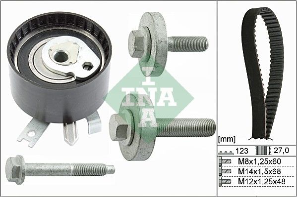 TRIGER SETI 123 DIS 27MM CLIO II 01 06 MEGANE II 04 KANGO 01 MICRA III 04 DUSTER 10 1.5 DCI K9K EURO 3 EURO 4-INA-7701477028-7701476571-1680600QA8