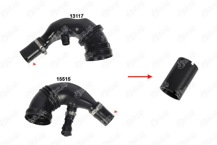 TURBO BORUSU HORTUMU FIORINO-LINEA 1.3 MTJ 07 35mm x 6.5cm-IBRAS 15531-51897150