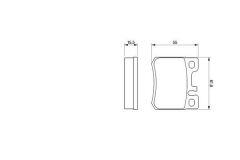 FREN BALATASI ARKA MERCEDES W202 W124-BOSCH 0986424358-A0024200120