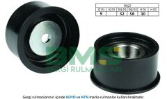 EKSANTRİK GERGİ RULMANI ASTRA F 93-01 - VECTRA A 89-00 1.8i 16V-2.0i 16V- OMEGA B 2.0 16V 94-03-BMS-5636425-9128738-90411782-912836