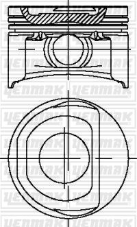 MOTOR PİSTON SEGMAN ALBEA-DOBLO 1.4 8V 72 mm STD-YENMAK 31-04266-000