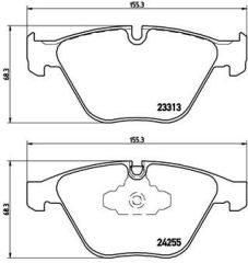 FREN BALATASI ON BMW E90 E91 E92 E93-VALEO 671027-34116780711