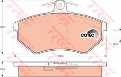 ÖN BALATA CADDY II 95-04 GOLF II-III 90-99 PASSAT 88-96 CORDOBA-IBIZA 99-02 TOLEDO 93-99-TRW-357698151B-8A0698151C-8A0698151