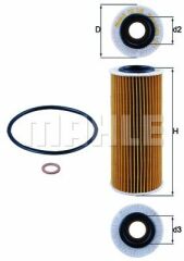 YAG FILTRESI BMW M47 E87 E46 E90 E60 E65 X3 E83-MAHLE OX368D1-11427787697