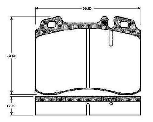 FREN BALATASI ON MERCEDES W201 W124 W202 W210 R129-BOSCH 0986460966-A0054200220