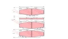 ÖN BALATA HI-LUX MINIBUS-LANDCRUISER 90-97 -4 RUNNER 89-92-TRW GDB797-0446560030-0449160080-WVA21785