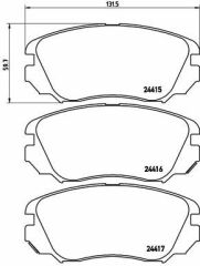 ÖN FREN BALATASI INSIGNIA A 08 17 MALIBU 12 SAAB 9.5 10 12-VALEO 671047-95514525-1605185-22959105-1605236