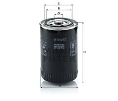 YAĞ FİLTRESİ DUCATO II 02-06 -BOXER II 02-06 -JUMPER II 02-06 -DAILY 02-06-MANN W940.62-71740064-2992188-1109.Y6-1109.Y5