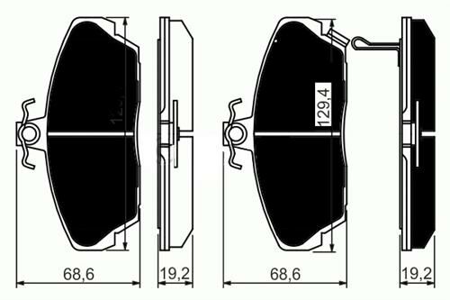 ÖN BALATA CIVIC VI 95-05 ROVER 200 400 95-00 25 00-05 45 00-05 MG 01-05 800 92-93 COUPE-TRW GDB496-45022S6DE51-45022S74E10-WVA21515