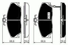ÖN BALATA CIVIC VI 95-05 ROVER 200 400 95-00 25 00-05 45 00-05 MG 01-05 800 92-93 COUPE-TRW GDB496-45022S6DE51-45022S74E10-WVA21515