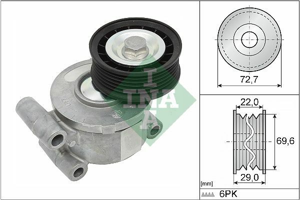 ALTERNATÖR GERGİ KOLU VOLVO C30 S40 1.8 2.0 V50 06-12 CMAX 1.8 2.0 04-07-10 ECOSPORT 2.0 12-INA 534024910-31251845-3M5Q6A228AE-LFY115980