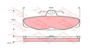 ARKA BALATA FİŞSİZ GRANADA-SCORPIO-SIERRA 97-TRW GDB472-87GB2M008BA-1652206-6485895