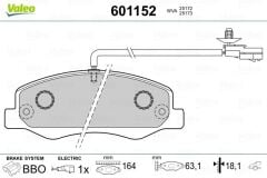 ARKA BALATA MASTER 3-MOVANO B 2.3CDI-CDTİ 10 ÇİFT TEKER -KARSAN JEST-VALEO 671152-440600866R-4421289