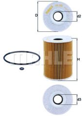 YAG FILTRESI MERCEDES OM642 W203 W204 C219 C218 W211 W212-MAHLE OX380D-A6421800009