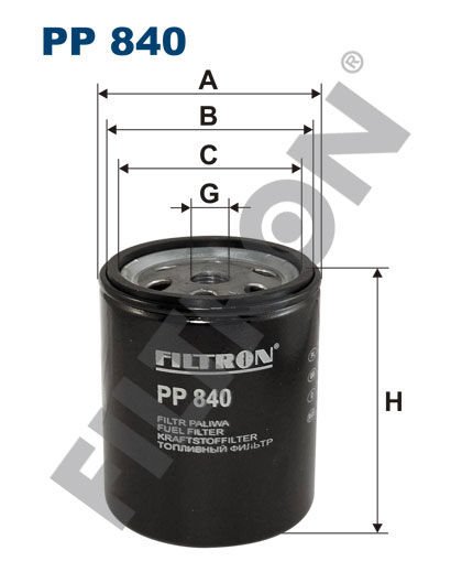 YAKIT FILTRESI MERCEDES OM615 OM616 OM617 W123 S123 C123 W460-FILTRON PP840-A0010920401