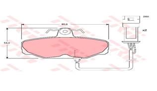 ARKA BALATA FİŞLİ ESCORT IV-SCORPIO-GRANADA-SIERRA-TRW GDB471-D85GB2M008AG-6155610-6185119