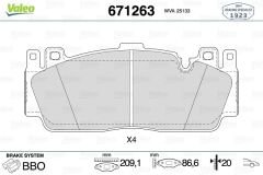 FREN BALATASI ON BMW M2 F22 M5 F10 M6 F12 F13 F06-VALEO 671263-34112284369-34112284369