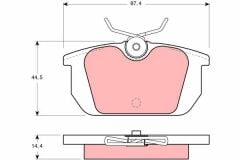 ARKA BALATA TMPR-TİPO 2000ie PUNTO ALFA 33-145-146-155-TRW GDB466-794080-9945823-9945821-9945496