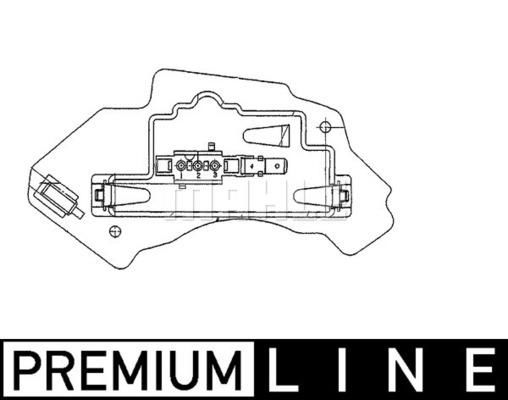 KLIMA FAN REGULATORU MERCEDES E-CLASS W210 S210-MAHLE ABR28000P-A2108206110