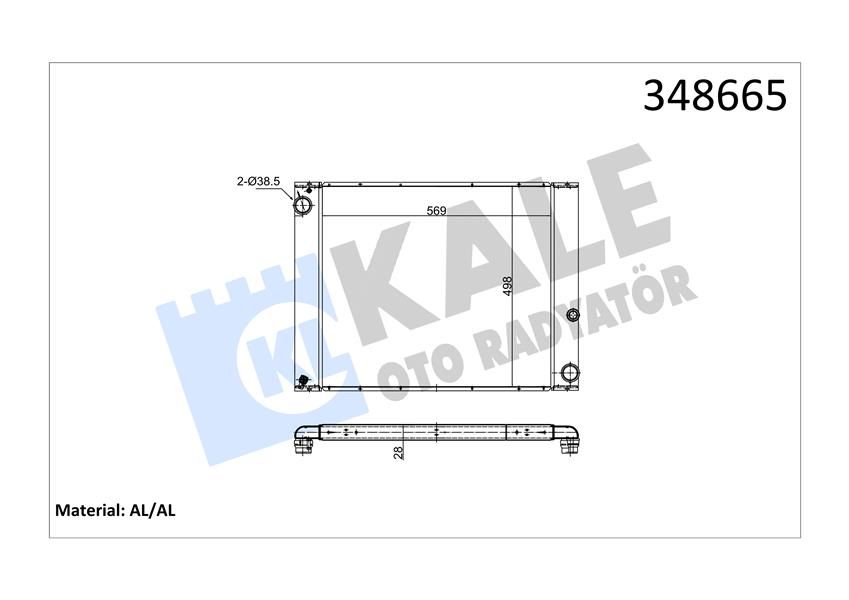 MOTOR SU RADYATORU 306D1 M57 D30 RANGE ROVER 3 L322 02 12-KALE 348665-PCC000840