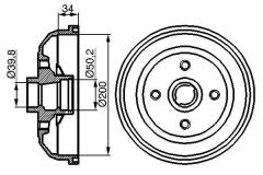 ARKA FREN KAMPANASI CORSA A 83-92 -CORSA B-TIGRA A 93-02 ABS Lİ-BOSCH 0986477056-90509107-418025-90425919-90425920