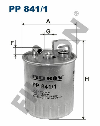 YAKIT FILTRESI MERCEDES OM668 OM611 W168 W414 W638 B901 B905-FILTRON PP841.1-A6680920101