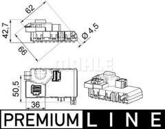 KLIMA FAN REGULATORU MERCEDES S-CLASS W221 C216-MAHLE ABR63000P-A2218706758