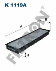 POLEN FILTRESI MINI R50 R52 R53 KARBONLU-FILTRON K1119A-64319257505