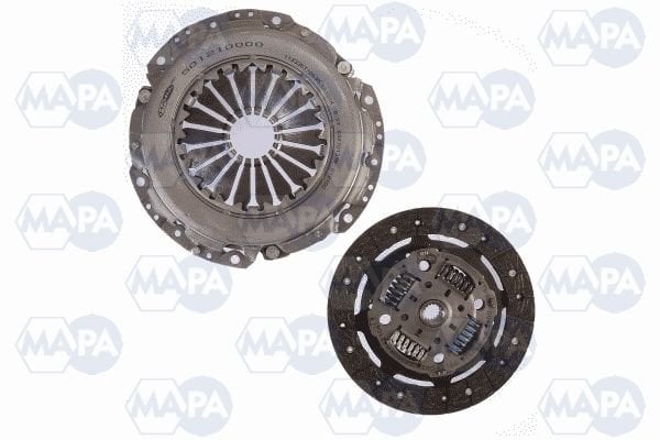 DEBRIYAJ SETI FIESTA V 01 08 FUSION 01 12 1.6 ZETEC S 16V EFI 100PS RULMANSIZ-MAPA 001210409-2S617540AD-1213842-1387436