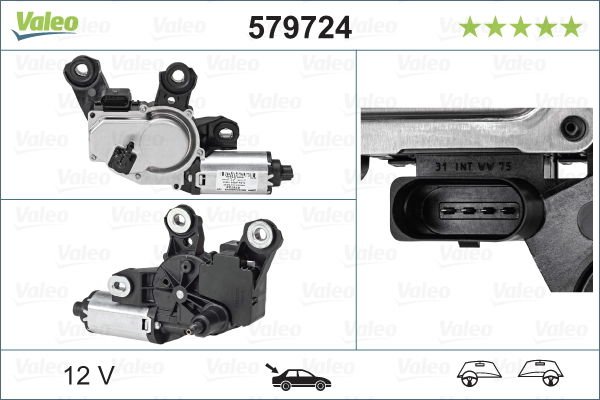 SİLECEK MOTORU ARKA PORSCHE CAYENNE 92A 06/10-VALEO-95862808002-95862808000