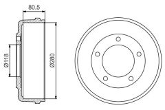 ARKA KAMPANA TRANSIT V.184 01 06 TEK TEKER-BOSCH 0986477203-YC1W 1126 DD-3C111126AA-4519396