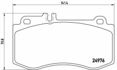 FREN BALATASI ON MERCEDES C218 X218 W212 S212-VALEO 671564-A0074204920