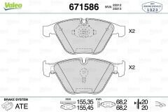 FREN BALATASI ON BMW E60 E65 E90 E92 E93 E84-VALEO 671586-34116794916