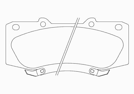 ÖN BALATA HILUX III PICKUP 2.5D 2.5D4D 3.0D 07 sonrası üretilen araçlar için/Motor kodu 2KDFTV-TRW GDB3534-044650K240-044650K260-WVA21468