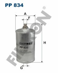 YAKIT FILTRESI MERCEDES M102 M103 M104 M119 190 W201 W123 W124 W126 R129 W463-FILTRON PP834-A0024771301