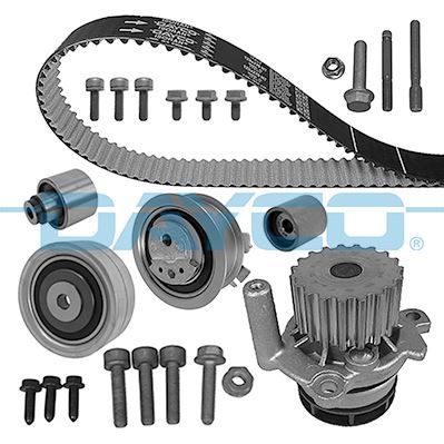 DEVİRDAİMLİ TRİGER SETİ CRAFTER-T6-A3-JETTA-CADDY-POLO-PASSAT 1.6-2.0 TDI CAYB/C/D-CAAB/C-CKUB-CFFB-DAYCO KTBWP7880-03L198119A-03L198119B-03L198119C
