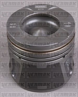 MOTOR PİSTON SEGMAN DOBLO-FİORİNO- LINEA-GRANDE PUNTO-ASTRA 1.3 CDTI 16V STD Euro5 69.60 mm-YENMAK 31-04289-000